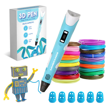 3D Pen Starterspakket - Gerecycled Filament - 10 Kleuren