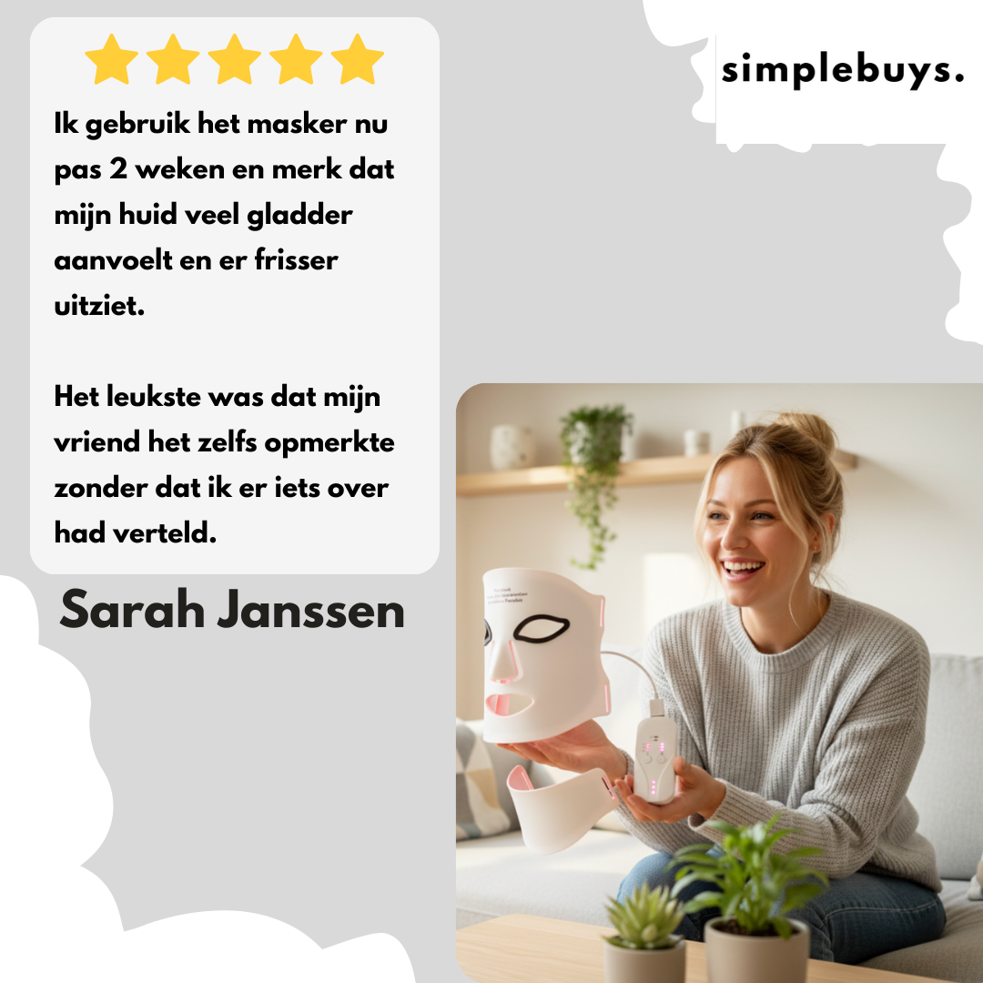LED Gezichtsmasker - verminder acne en rimpels